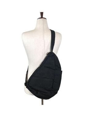 New Authentic Healthy Back Black Sling Crossbody Bag